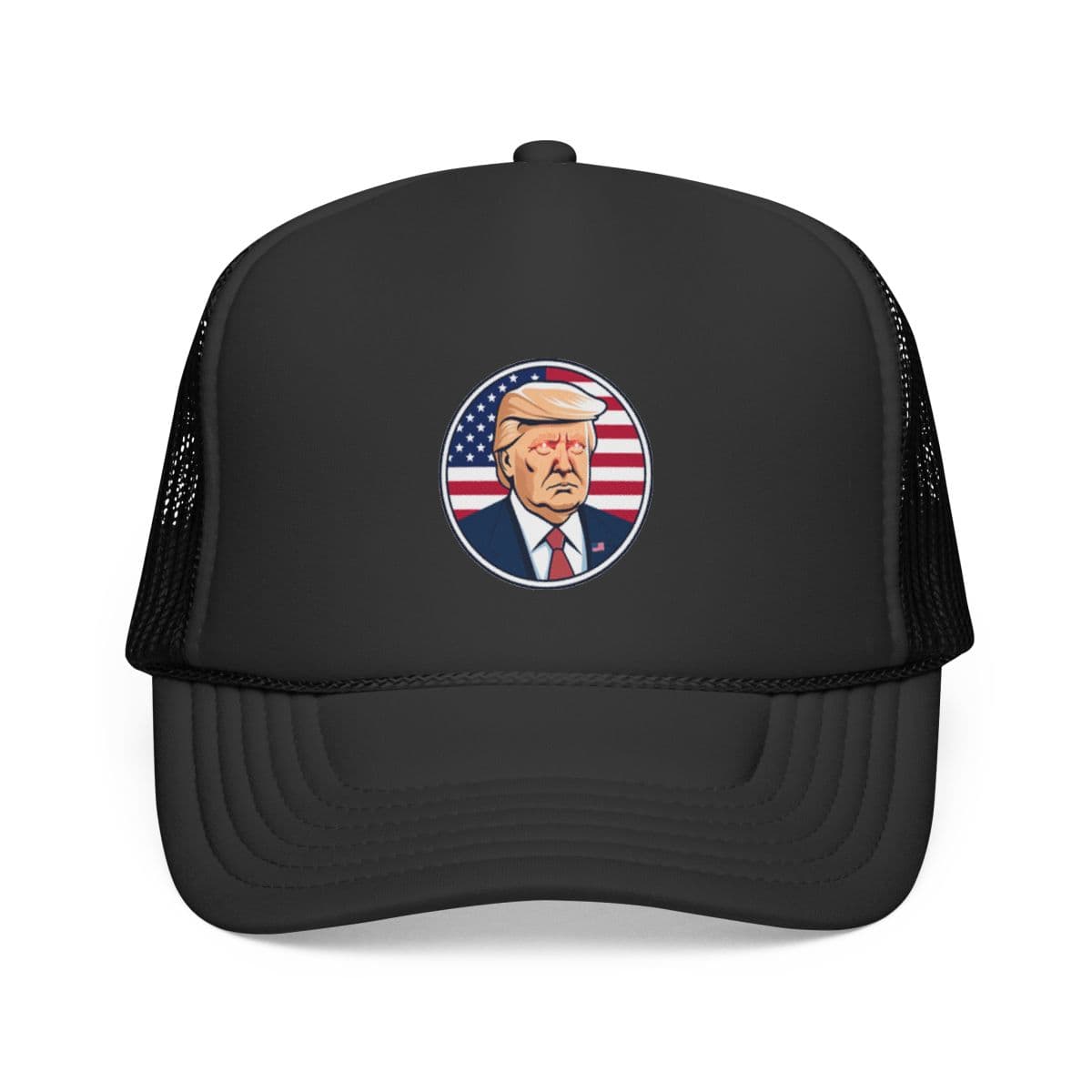 Trucker Hat — “Patriotic Laser Eyes”